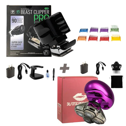 Beast Clipper PRO | Electric Hair Clipper for Head, Beard, and Mustache | 8 Comb attachments included